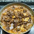 El cooksnap de Luis Felipe Alanzor cuando hizo Ternera en salsa con champiñones.