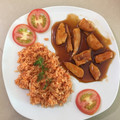 El cooksnap de Wendy Cangas García cuando hizo Pollo en salsa de soja dulce y arroz blanco.