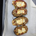 El cooksnap de Olga Herrán Yara cuando hizo Berenjenas rellenas.