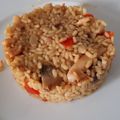 El cooksnap de Eva cuando hizo Arroz con sepia, pollo y champiñones.