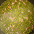 El cooksnap de Raùl Rizo Pacheco cuando hizo Guisantes con beicon o panceta ahumada.
