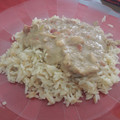 El cooksnap de Billy Estefanìa cuando hizo Strogonoff de Pollo con arroz.