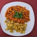 El cooksnap de Stephania cuando hizo Tomaticán de lentejas.