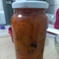 El cooksnap de Carito cuando hizo Pickles de zanahoria.