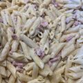 Anett Bencze Cooksnap-ja, amikor elkészítette a(z) Sonkás sajtos tejszínes gluténmentes penne receptet.