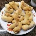 El cooksnap de Cecilia Domínguez cuando hizo Cuernitos o pancitos con grasa.