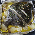 El cooksnap de Jorge Gallego Patiño cuando hizo Rodaballo al horno.