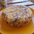 El cooksnap de Toni Martín cuando hizo Tortilla de patatas, bacalao, cebolla y pimiento verde.
