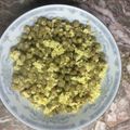 El cooksnap de ailugoitia cuando hizo Revuelto de arvejas, huevo y cebolla.