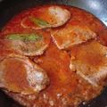 El cooksnap de Agustina Jerez cuando hizo Bifes de peceto en salsa roja al vino blanco.