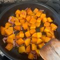 El cooksnap de Laura cuando hizo Calabaza frita.