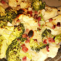 El cooksnap de Maurice Colmener cuando hizo Coliflor gratinada con bechamel de leche de coco.