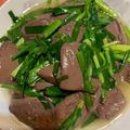 水晶姊姊 的 薑絲韭菜炒鴨血（家常料理篇） cooksnap