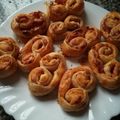 El cooksnap de Carmen Gilabert cuando hizo 38 Palmeras de jamón y queso.