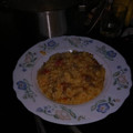 El cooksnap de Gisela Giralt cuando hizo Arroz con pollo y verduras.
