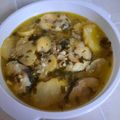 El cooksnap de Carlos Clemente cuando hizo Merluza con espárragos en salsa.
