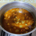 El cooksnap de Veronika Elkhovikova cuando hizo Papas con langostinos y chocos 🦐🦑🥔.