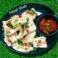 Hetal Shah का कुकस्नैप जब उन्होंने चावल का ढोकला (Chawal ka Dhokla recipe in Hindi) बनाया था।