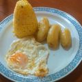 El cooksnap de Ricardo Esparza cuando hizo Arroz blanco con huevo y tomate.