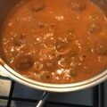 El cooksnap de Vero LM cuando hizo Albóndigas guisadas con sepia y guisantes.