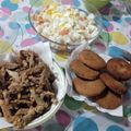El cooksnap de Romy Lucero cuando hizo Cornalitos fritos con ensalada rusa y pan casero.