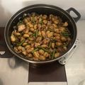 El cooksnap de Nacho Albarrán cuando hizo Ñoquis de patata con pollo y verduras.