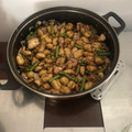 El cooksnap de Nacho Albarrán cuando hizo Ñoquis de patata con pollo y verduras.