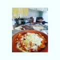 El cooksnap de Stella Molteni cuando hizo Fideos al huevo caseros.