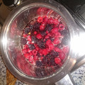El cooksnap de Anastasia Iudina cuando hizo Salsa de frutos rojos para helados.