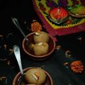 sandhya Dutta 's cooksnap of when they made নলেন গুড়ের রসগোল্লা (Nolen gurer rosogolla recipe in bengali).