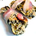Chef Mommy Nessa's cooksnap of when they made Bacon Wrapped Stuffed Zucchinis.