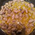 El cooksnap de Manuel Angel Peña cuando hizo Hígados y corazones de pollo a la cerveza.