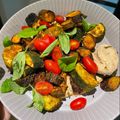 Cookpad 小編 的 北非烤蔬菜佐中東芝麻醬- Ras El Hanout Roasted Veggies with Tahini Dressing-奶素 cooksnap
