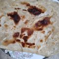 Khalida Misbah's cooksnap of when they made Rice flour simple paratha.