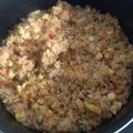 El cooksnap de Luna nicteha Espadas González cuando hizo Arroz frito chino.