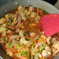 Cooksnap Dania Halim semasa beliau membuat Paprik Ayam Ringkas.