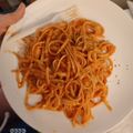 Candie Barker's cooksnap of when they made Shrimp Linguine.