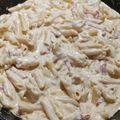 El cooksnap de acorro53@gmail.com cuando hizo Macarrones a la Carbonara con queso fundido.
