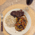 Wayne Cook's cooksnap of when they made Mexican black bean and sweetcorn soup.