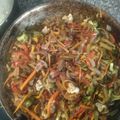 El cooksnap de Yina cuando hizo Chop suey de vegetales.