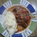 El cooksnap de German Guerci cuando hizo Corazón en salsa con puré de papas.