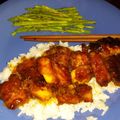 Kiska's cooksnap of when they made Asian Style Orange Chicken with Spicy Sauteed Brocoli.