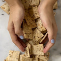 El cooksnap de poramoralhambre cuando hizo Crackers con los restos de masa madre.