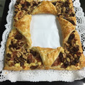El cooksnap de pilarcardiel cuando hizo Corona de bacon, dátiles y nueces.