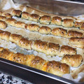 El cooksnap de Jordi Cortiada cuando hizo Saladitos de hojaldre de pesto rojo y pavo cocido.