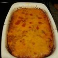 Mark's cooksnap of when they made Sloppy Joe Tater Tot Casserole.