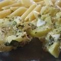 El cooksnap de Braian Sabriina cuando hizo Tortilla de papa armada en crudo al horno.