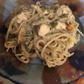 El cooksnap de Rude cuando hizo Fideos con crema de verdeo y pollo 😉.