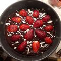 Ili Szabó Cooksnap-ja, amikor elkészítette a(z) Sütés nélküli csokoládés-epres pite receptet.