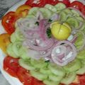 Bushra Mazhar's cooksnap of when they made Salad😍.